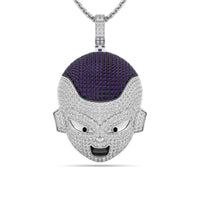 Round CZ Stone Anime Series Character Inspire Hip Hop Pendant