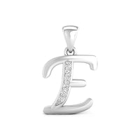 Silver pendant with letter 'E' design,  gift for her
bridesmaid jewelry
everyday necklace
