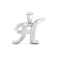 Silver letter 'H' pendant , layering necklace
simple personalized pendant