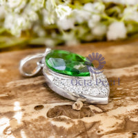 Green Marquise Cut CZ Gemstone lovely Gifts Pendant For Women- Wife & Mother