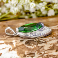 Green Marquise Cut CZ Gemstone lovely Gifts Pendant For Women- Wife & Mother