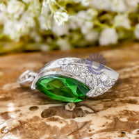 Green Marquise Cut CZ Gemstone lovely Gifts Pendant For Women- Wife & Mother