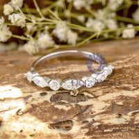 Single Prong Half Eternity Band