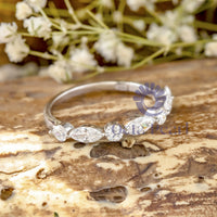 Single Prong Half Eternity Band