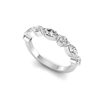 Single Prong Half Eternity Band