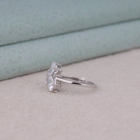 Oval, Pear, Cushion & Round Moissanite Ring – Five Stone Wedding Band for Women