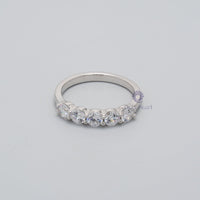 Five Stone Moissanite Wedding Band