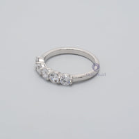 Five Stone Moissanite Wedding Band