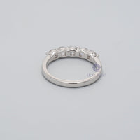 Five Stone Moissanite Wedding Band