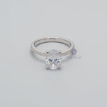 Oval-Cut Moissanite engagement ring