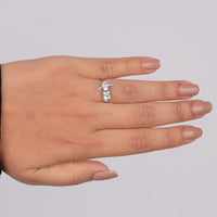 Silver ring on a person's finger against a plain background, Cartoon Character Inspired Jewelry Ring, Collector Pokémon Anime Fan Accessory, Cute Pokémon Jewelry For Birthdays