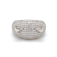 Iced Out Dome Statement Ring – Moissanite Diamond Luxury Ring
