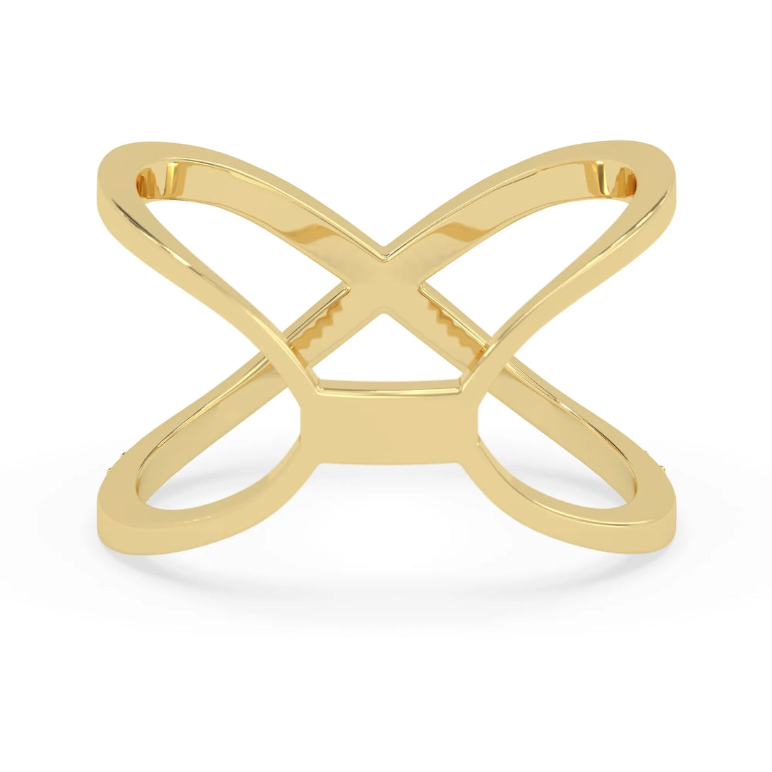 OctaPearl X-Over Stackable Lab Grown Diamond Pavé Engagement Ring