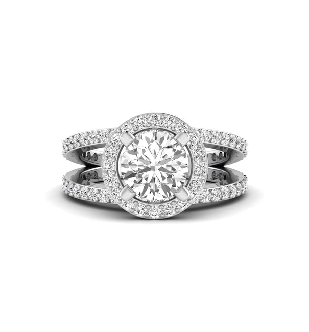 Affordable moissanite wedding rings