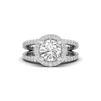 Affordable moissanite wedding rings