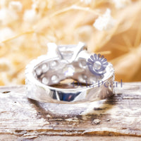 Princess-Cut Wedding Ring For Women