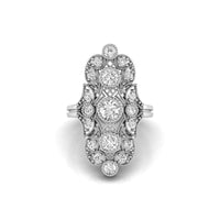 Art Deco Milgrain Ring