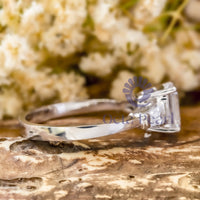 3-Stone Taper Baguette Engagement Ring