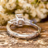 3-Stone Taper Baguette Engagement Ring