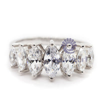 Marquise Cut Seven Stone Wedding Ring