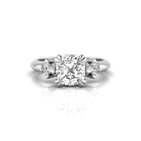 Euro Shank Engagement Ring Princess Cut