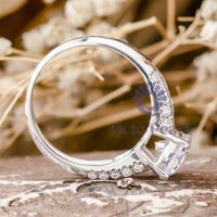 Channel Set CZ Engagement Ring