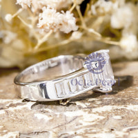 Emerald-Cut Channel Setting Engagement Ring