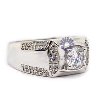 14k white gold Men's Wedding Ring