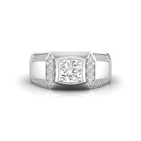 14k white gold Men's Wedding Ring