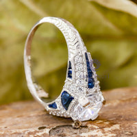 Baguette Blue Sapphire CZ Stone