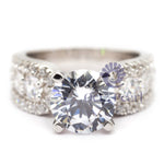 Accent Moissanite Wedding Ring