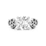 Round Cut Moissanite Wedding Anniversary & Engagement Ring For Ladies