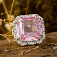 pink stone ring