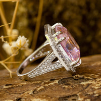 pink stone ring