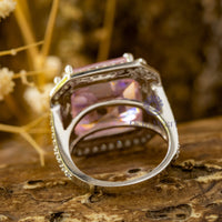 pink stone ring