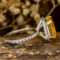 yellow stone ring