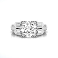 Five Stone CZ Engagement Ring