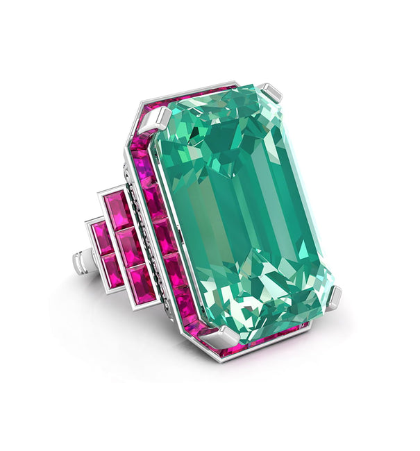 Art Deco Cocktail Ring