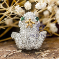 frog shape Wedding Bridal Ring Set