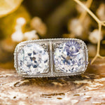 Old European Cut Moissanite Engagement ring