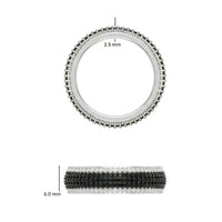 Close-up of a gear with measurements on a white background
