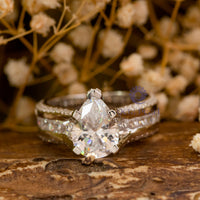 Marquise Cut Double Halo Engagement Ring