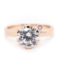 Rose Gold Solitaire Engagement Ring