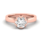 Rose Gold Solitaire Engagement Ring