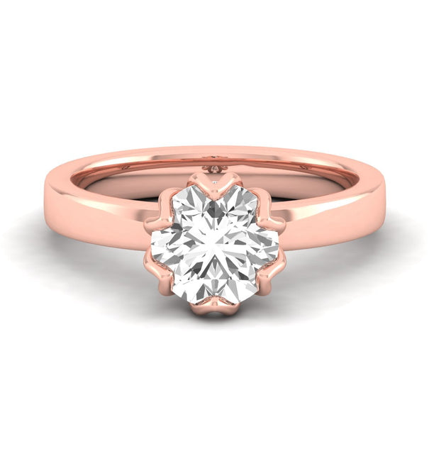 Rose Gold Solitaire Engagement Ring