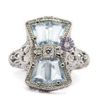 Filigree Bow Motif Edwardian-Style Ring