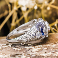 Antique Victorian Ring Old European-Cut