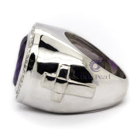 Amethyst CZ Ring for Men