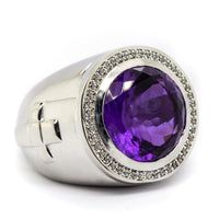 Amethyst CZ Ring for Men