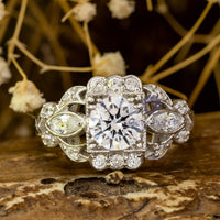 Round Cut Edwardian-style Ring CZ